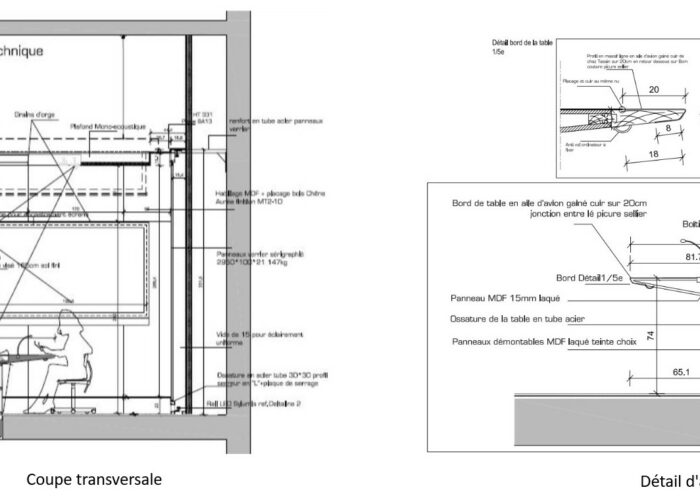 Salle de crise d'une multinationale - plans - Architecture Intérieure et Design - Atelier CM