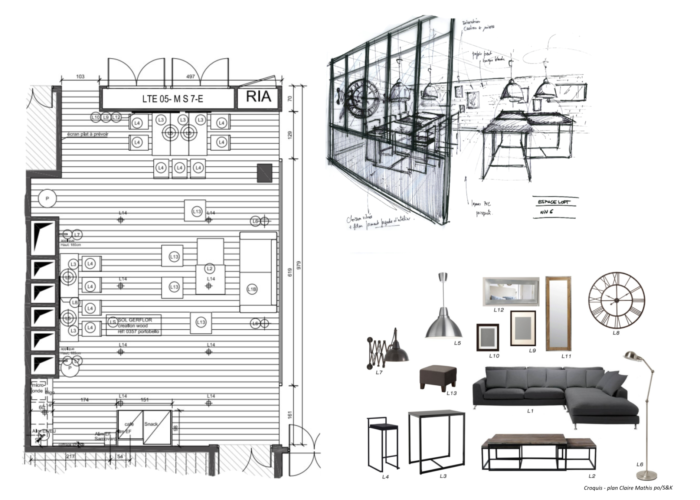 Bercy Lumière - plans - décoration - Architecture Intérieure et Design- Atelier CM