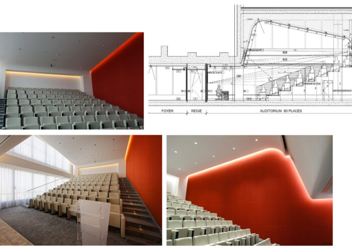 Tour CBX - Paris La défense - rénovation plans auditorium - Architecture d'intérieur - Atelier CM