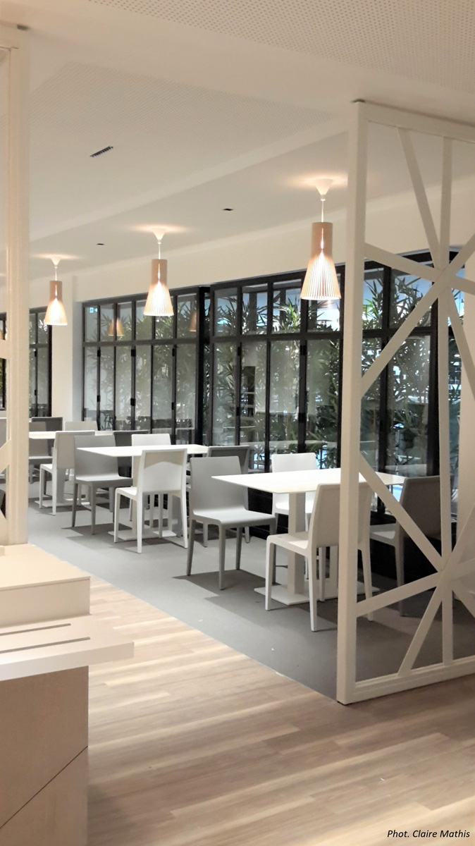 Generali Haussmann - Paris - rénovation cafétéria décoration- Architecture Intérieure et Design- Atelier CM
