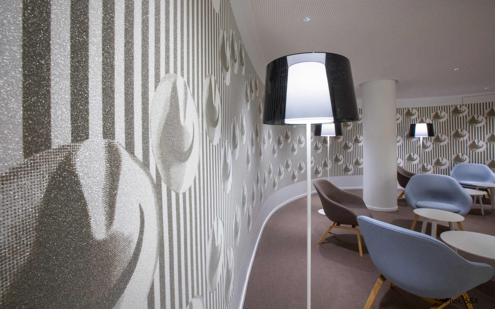 Lounge Paris-Bourse - décoration - Architecture Intérieure et Design - Atelier CM