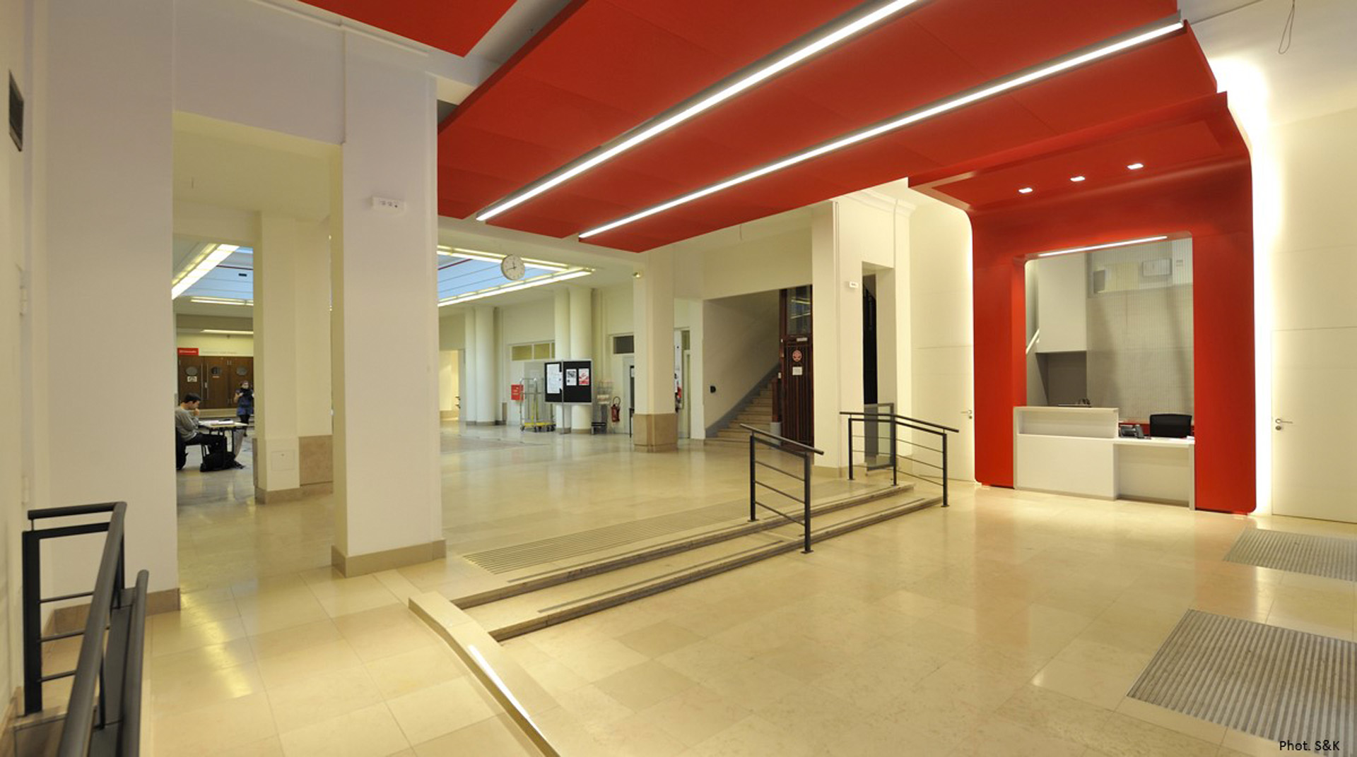 Hall d’accueil Université des Sciences Politiques Paris - Architecture Intérieure et Design - Atelier CM