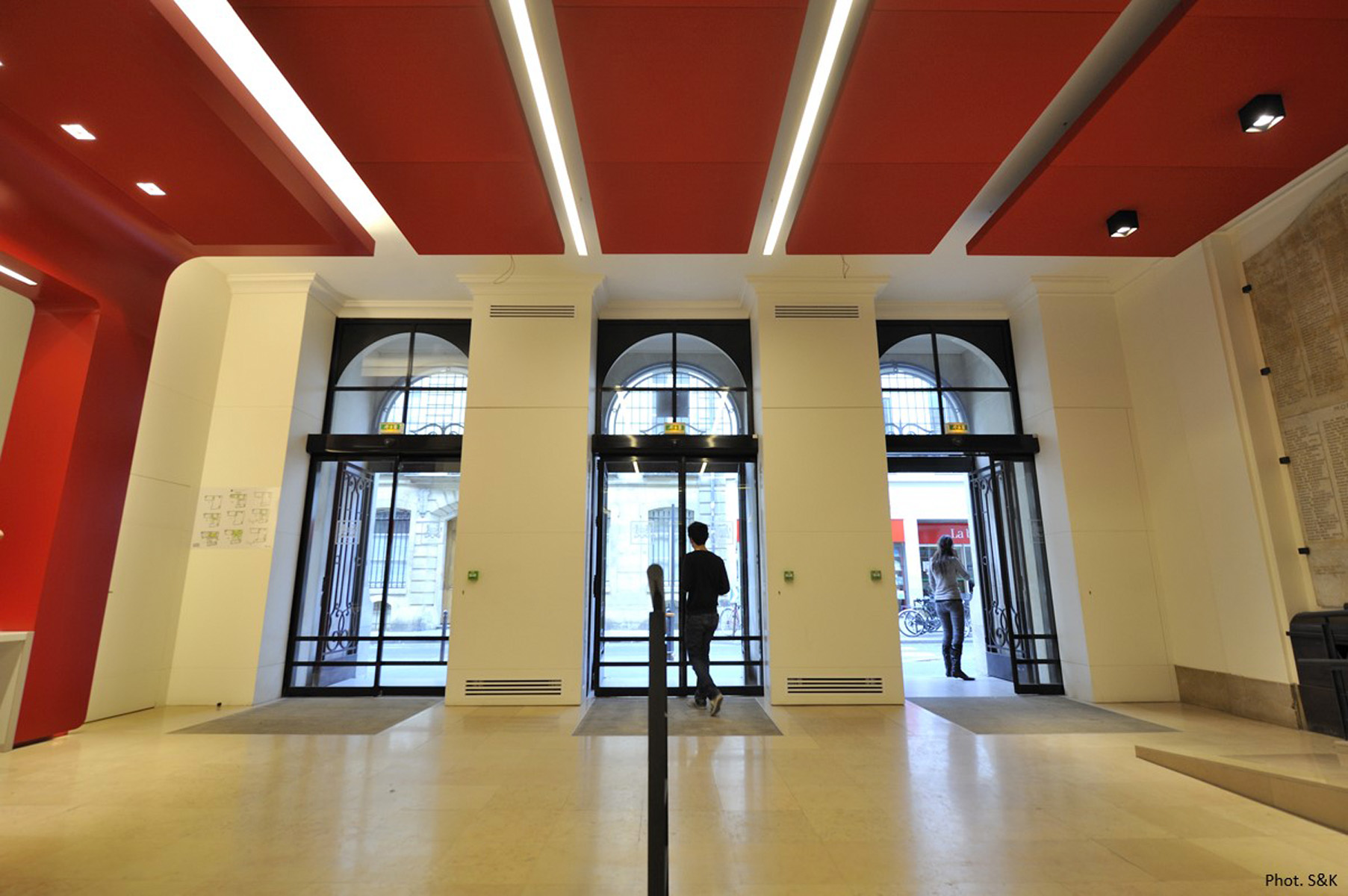 Hall d’accueil Université des Sciences Politiques Paris - Architecture Intérieure et Design - Atelier CM