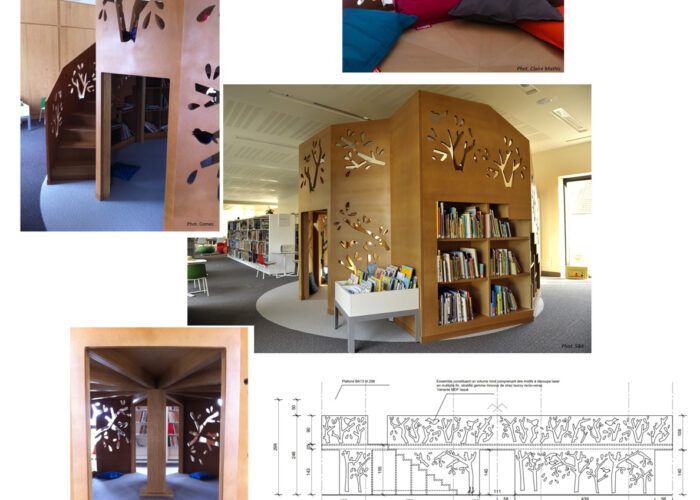 Médiathèque - Sézanne - décoration design - plans - Architecture Intérieure et Design - Atelier CM