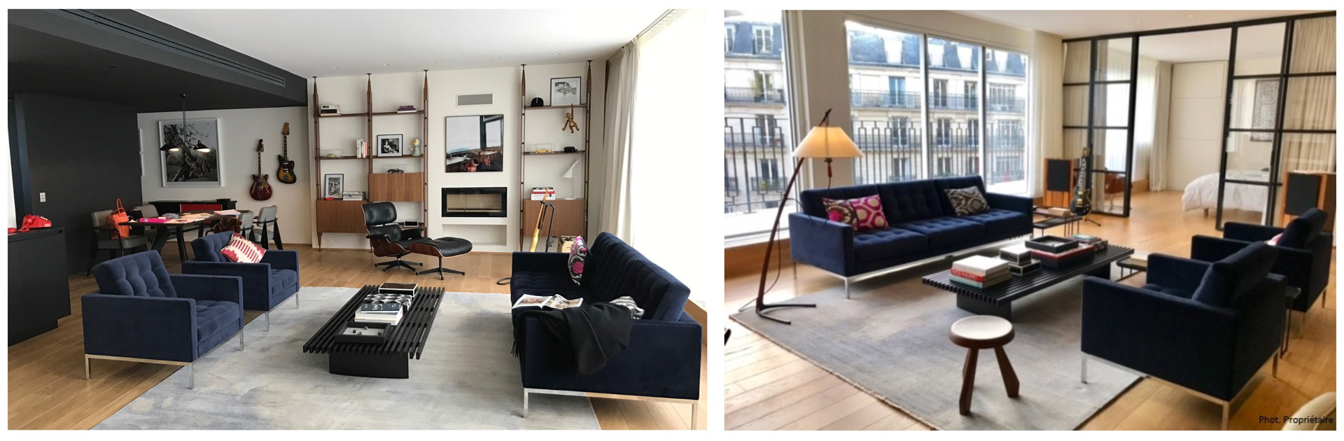 Appartement Porte de la Muette Paris - Salon - Architecture Intérieure et Design - Atelier CM