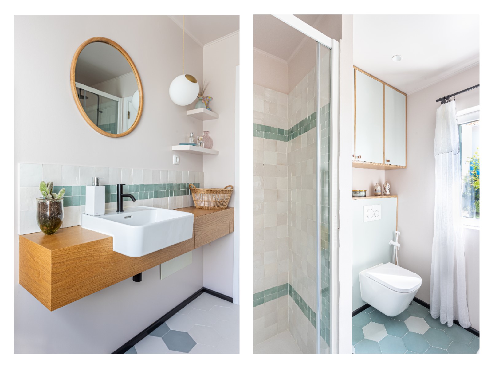 salle de bain - maison aroeira -Architecture intérieure & Design - Atelier CM